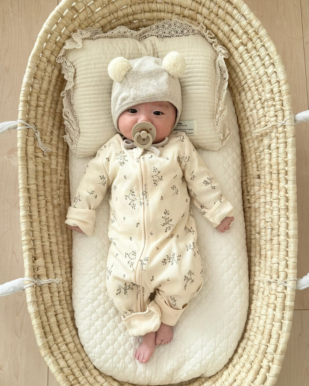 ロンパース・カバーオール Misha & Puff Overall Buff Lattice 0-6m