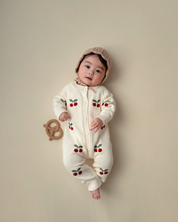 【新作】チェリーニットカバーオール