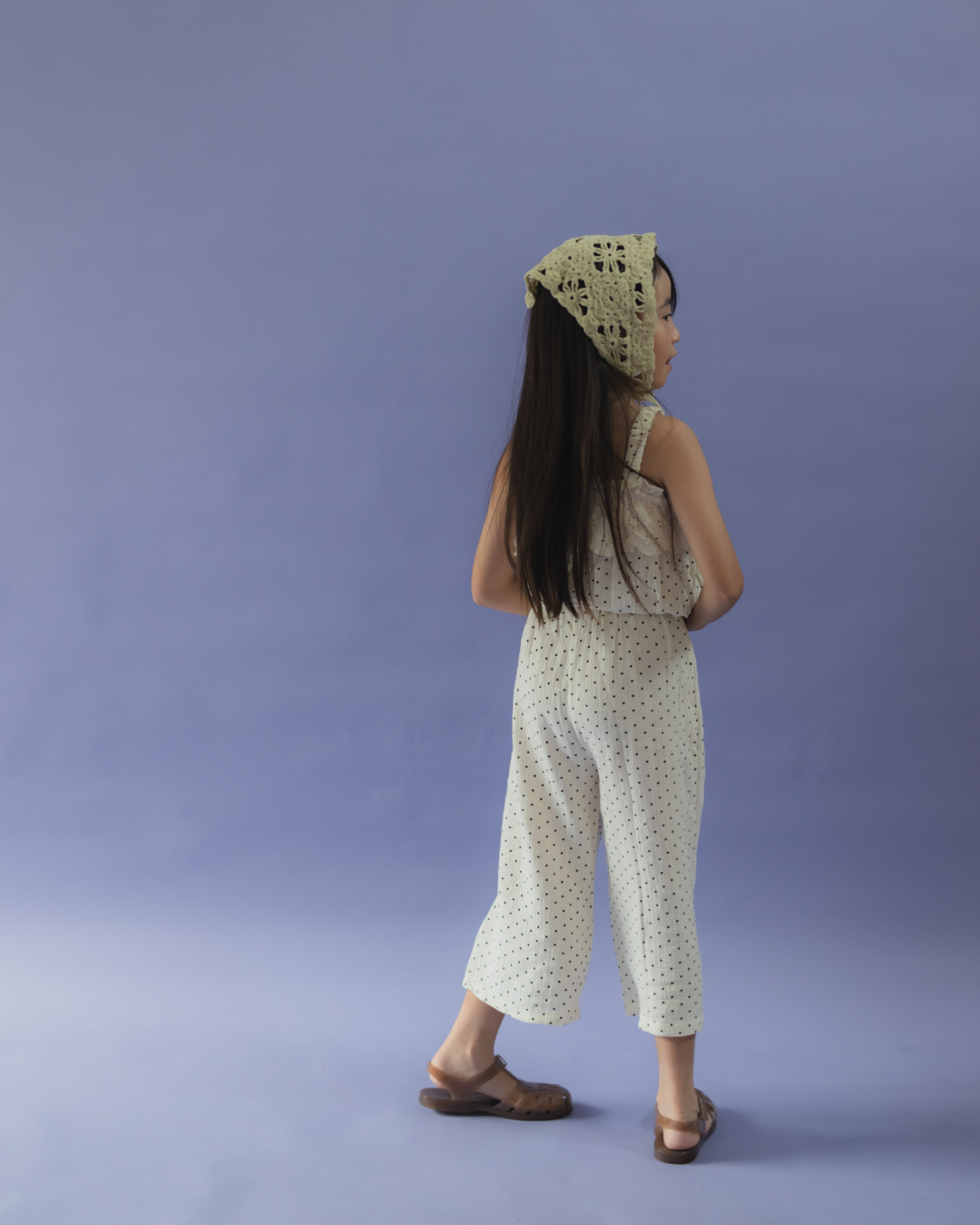 【SALE】アイレットフリルドット セットアップ