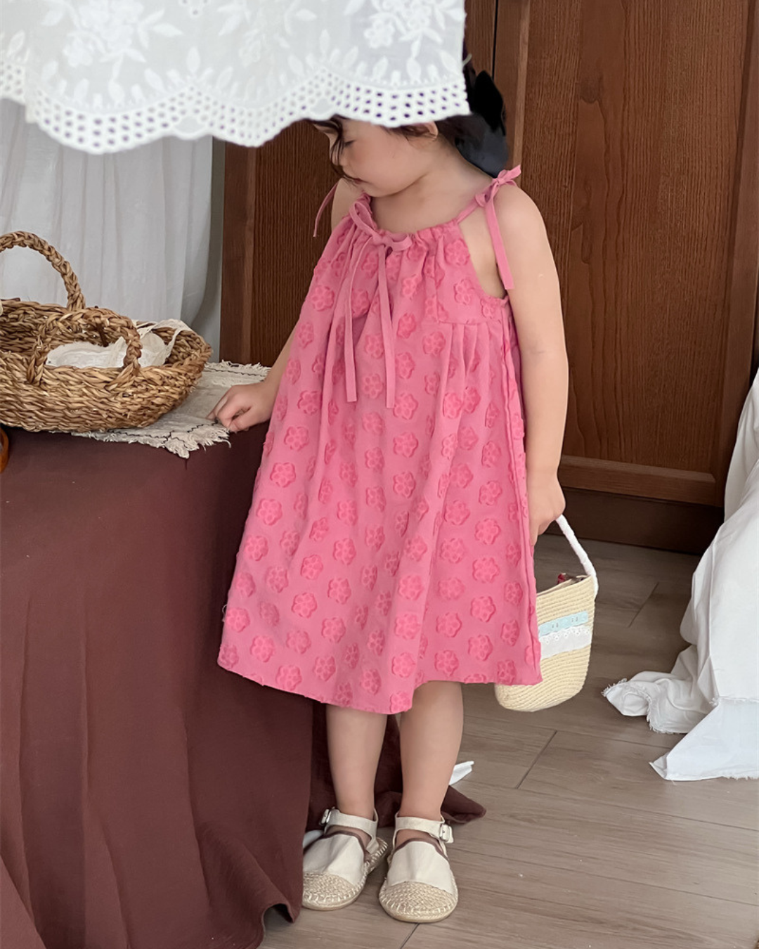 【SALE】フラワージャガードワンピース
