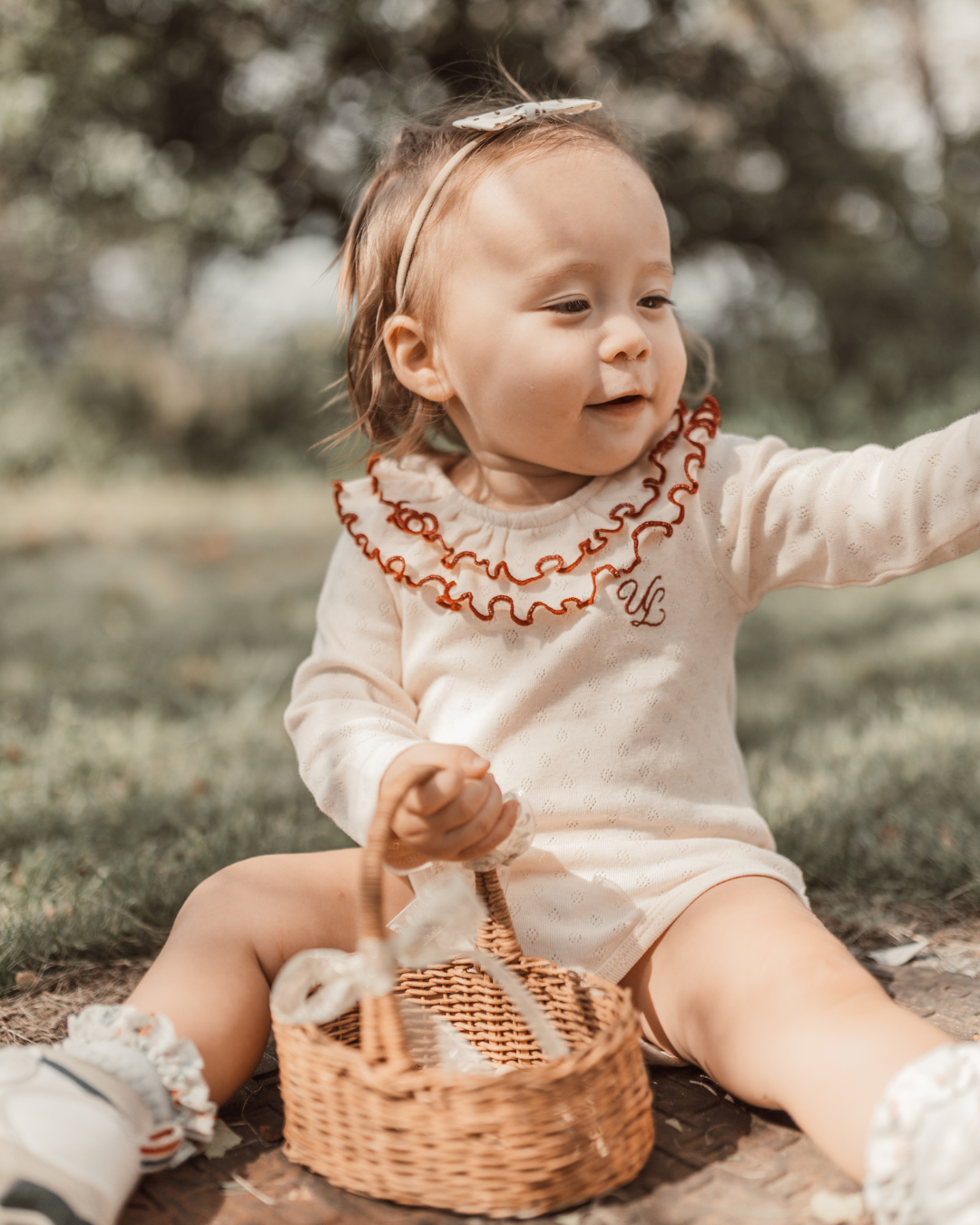 【新作】UL ORIGINAL：襟フリルロンパース