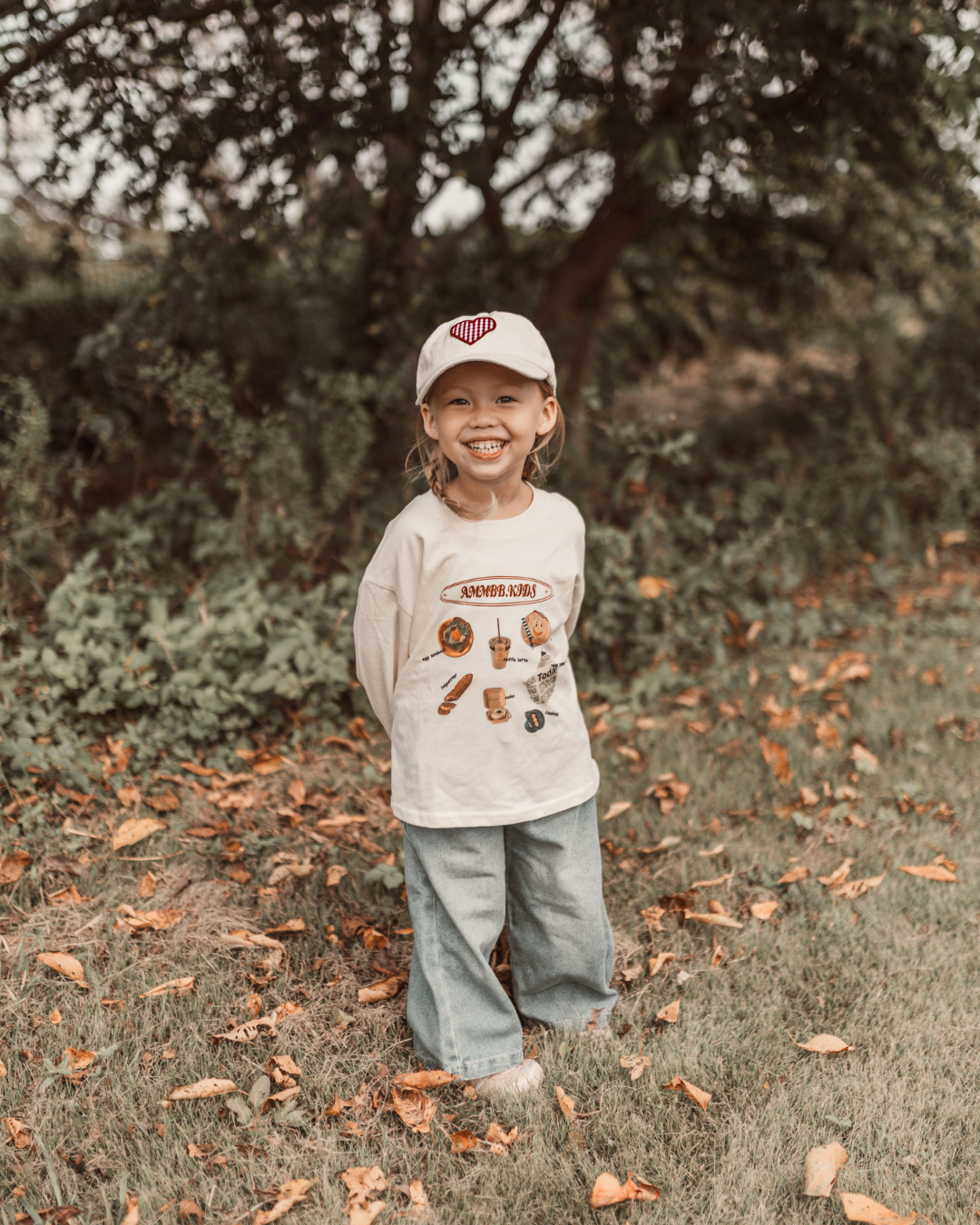 ギンガムハートキャップ