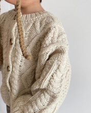 【新作 7日(金) 10:00 販売】ルーズニットカーディガン