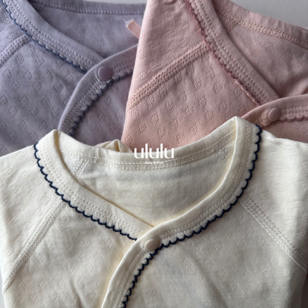 【新作】eyelet baby肌着