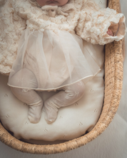 【新作】フローラルレースベビードレス