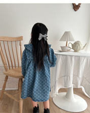 【新作】リボンデニムロンパース / ワンピース