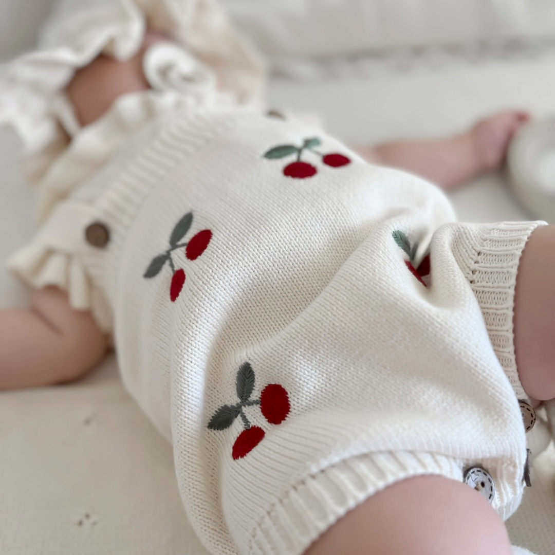 【新作】cherry rompers