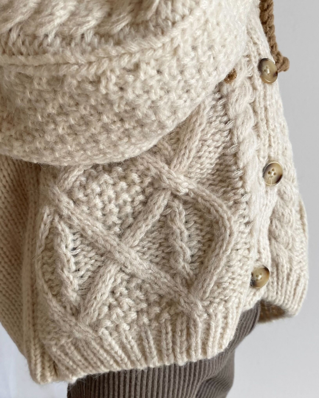 【新作 7日(金) 10:00 販売】ルーズニットカーディガン