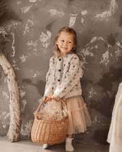 チュールフリルロングスカート