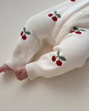 【新作】チェリーニットカバーオール