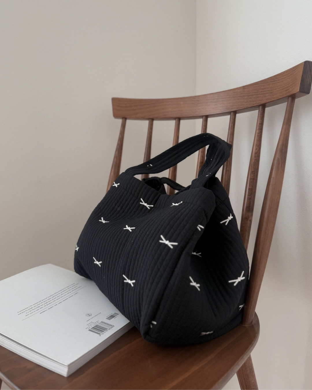 リボンマザーズバッグ