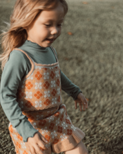 レトロフラワーニットキャミワンピースセット