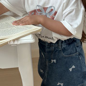 【SALE】リボン刺繍スカート