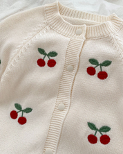 【新作】チェリーニットカバーオール