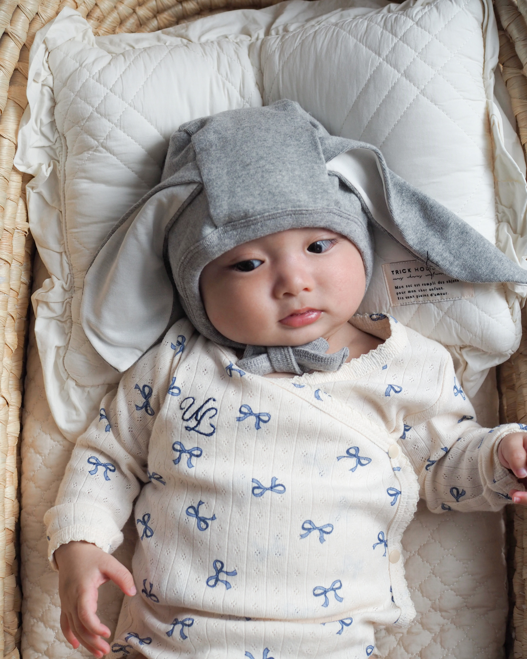 【新作】UL ORIGINAL：リボンロンパース(長袖)