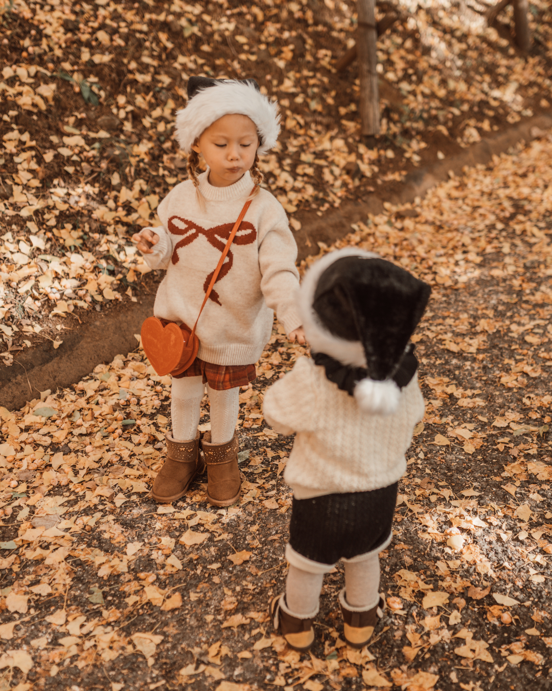 🎄Holiday Set – パフニット & カラーブロッサムセットアップ