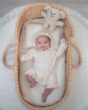 【新作 7日(金) 10:00 販売】UL ORIGINAL：ニューボーンワッフルロンパース