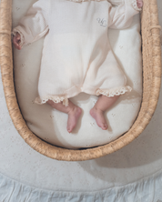 【新作 7日(金) 10:00 販売】UL ORIGINAL：ニューボーンワッフルロンパース