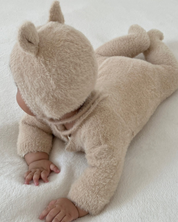 【新作 7日(金) 10:00 販売】ふわクマロンパース