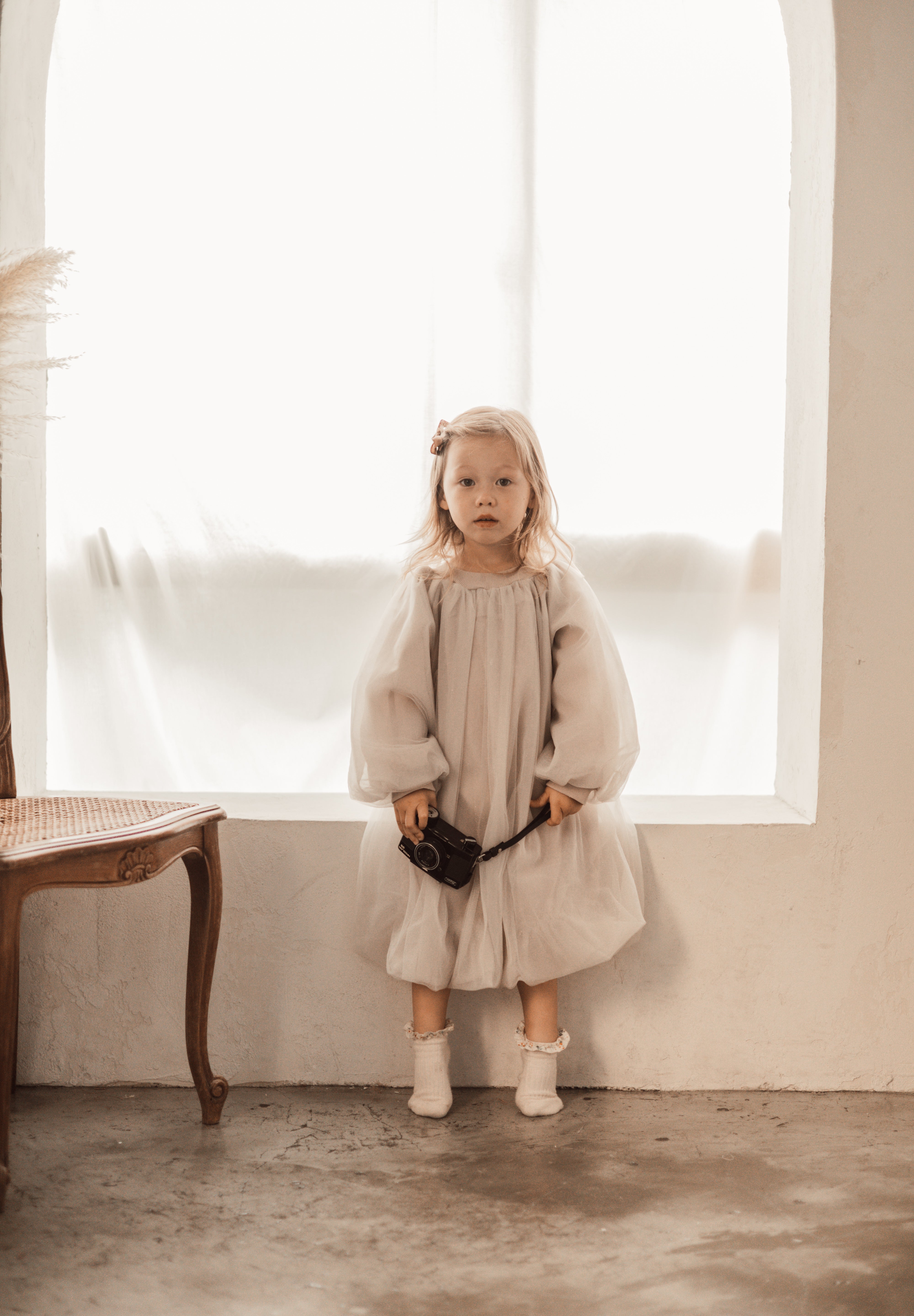 バルーンチュールドレス