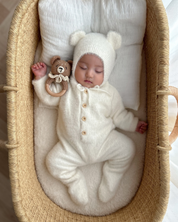 【新作 7日(金) 10:00 販売】ふわクマロンパース