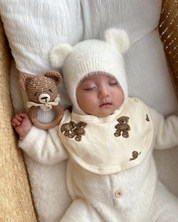 【新作 7日(金) 10:00 販売】ふわクマロンパース