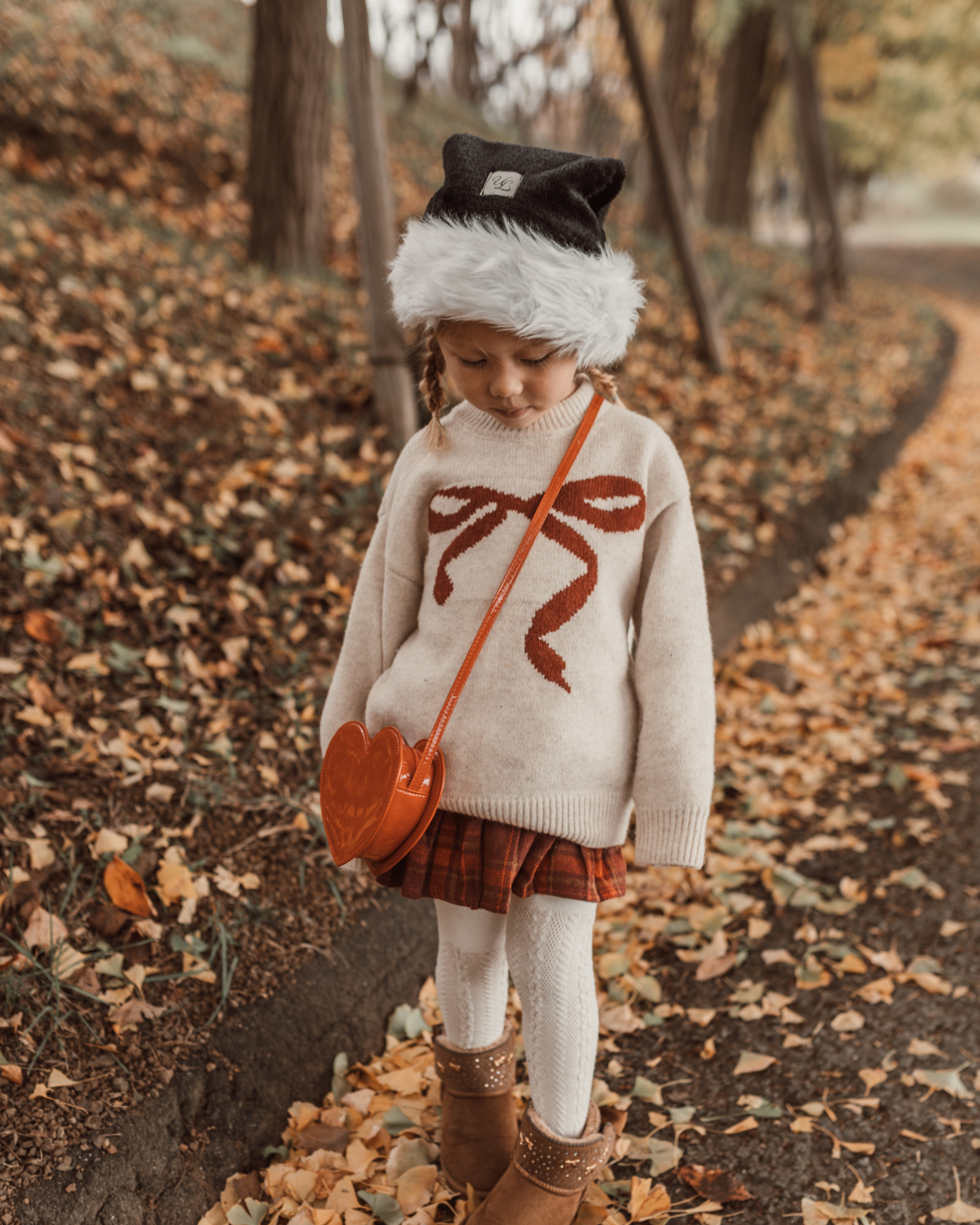 🎄Holiday Set – リボンニット＆チェックミニスカート