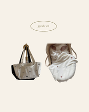 《 新作 28日(金) am10:00販売 》セット：ribbon bag × heart blanket set