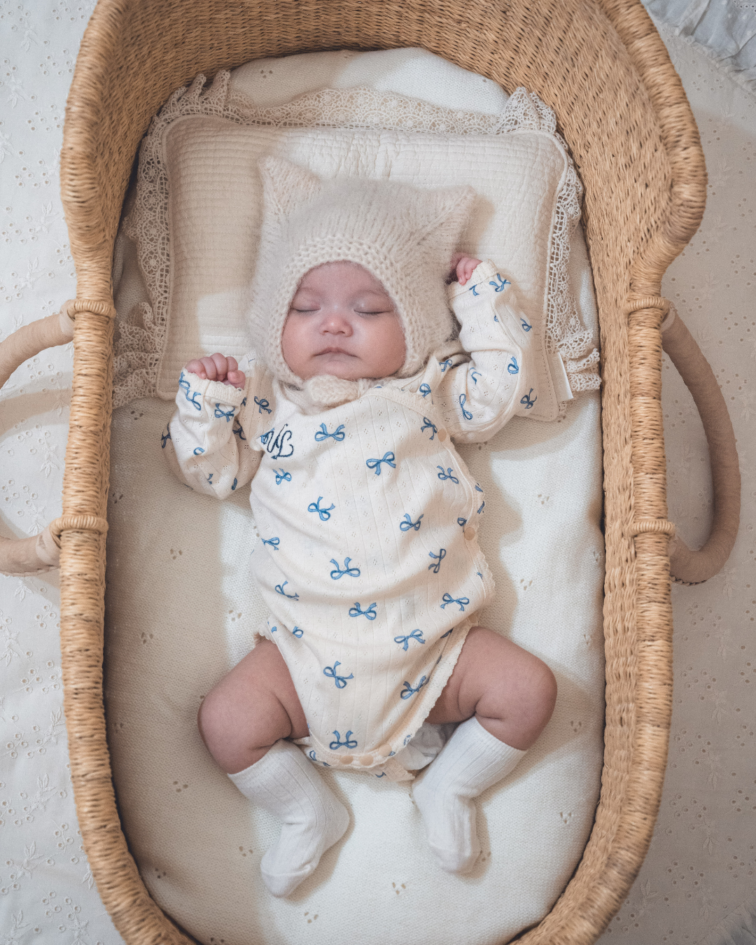 【新作】UL ORIGINAL：リボンロンパース(長袖)