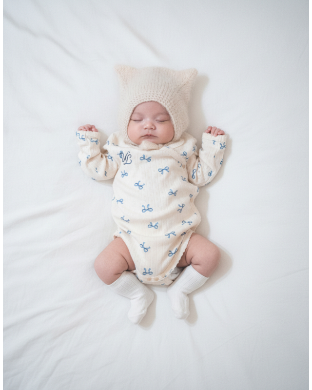 UL ORIGINAL：リボンロンパース(長袖)