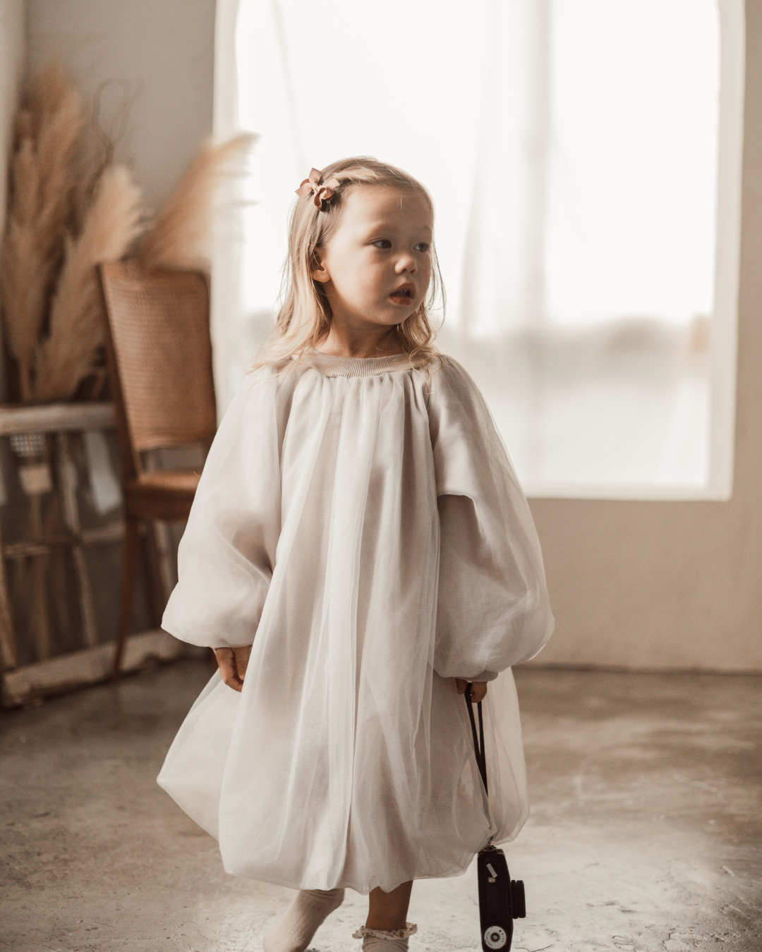 バルーンチュールドレス