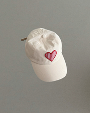 ギンガムハートキャップ