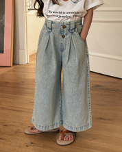 【SALE】ワイドデニムパンツ