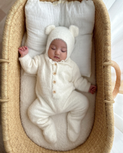 【新作 7日(金) 10:00 販売】ふわクマロンパース