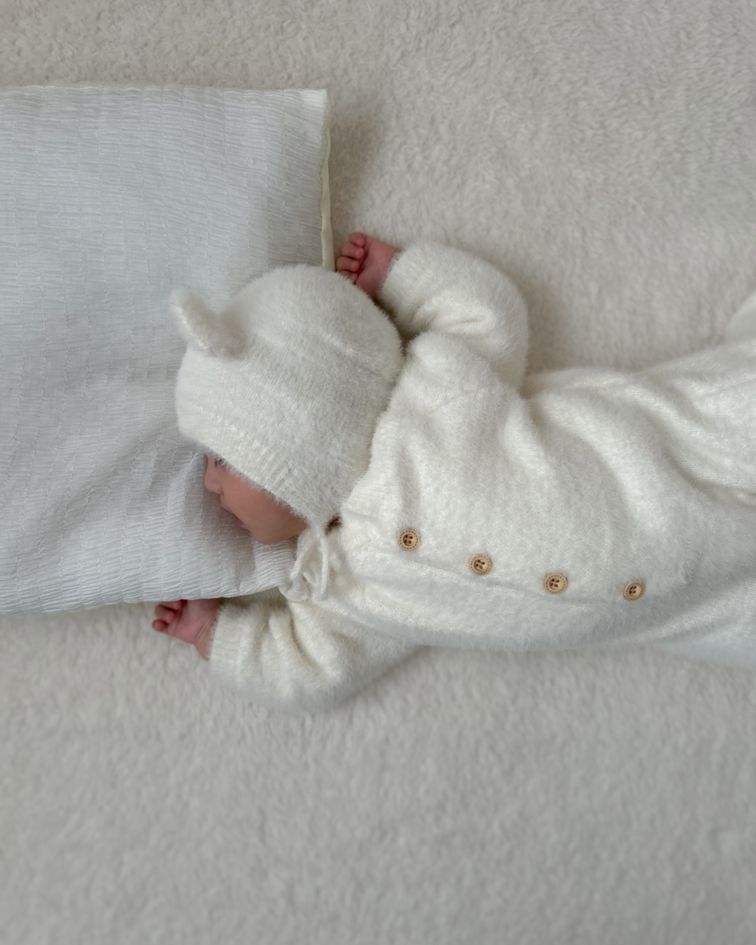 【新作 7日(金) 10:00 販売】ふわクマロンパース