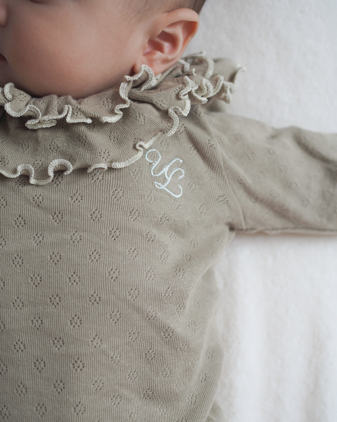 【新作】UL ORIGINAL：襟フリルロンパース