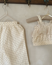 【SALE】アイレットフリルドット セットアップ