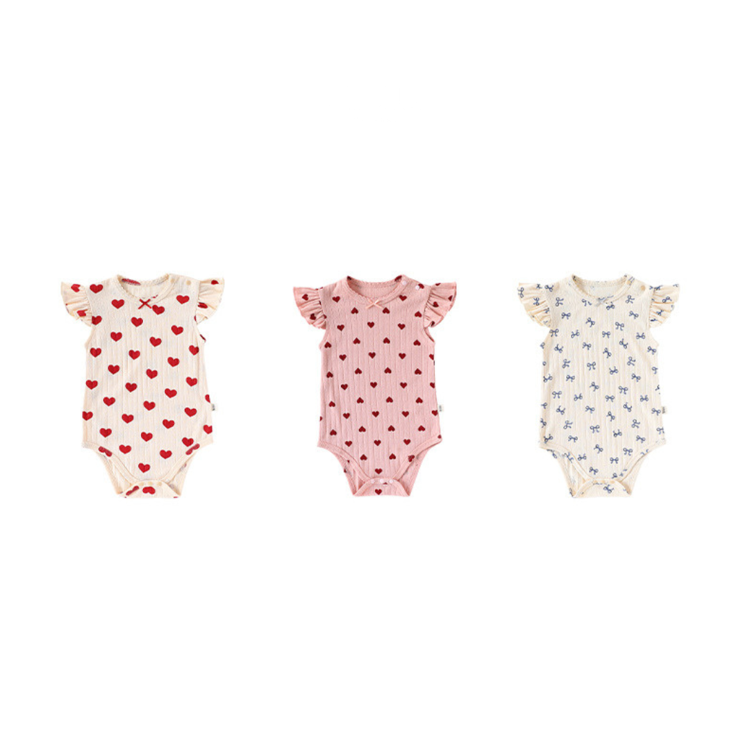 [RONRON] HEART POINT FRILL スリーブ★新作・24SS★韓国★ RONRON] HEART POINT FRILL スリーブ☆新作・24SS☆韓国