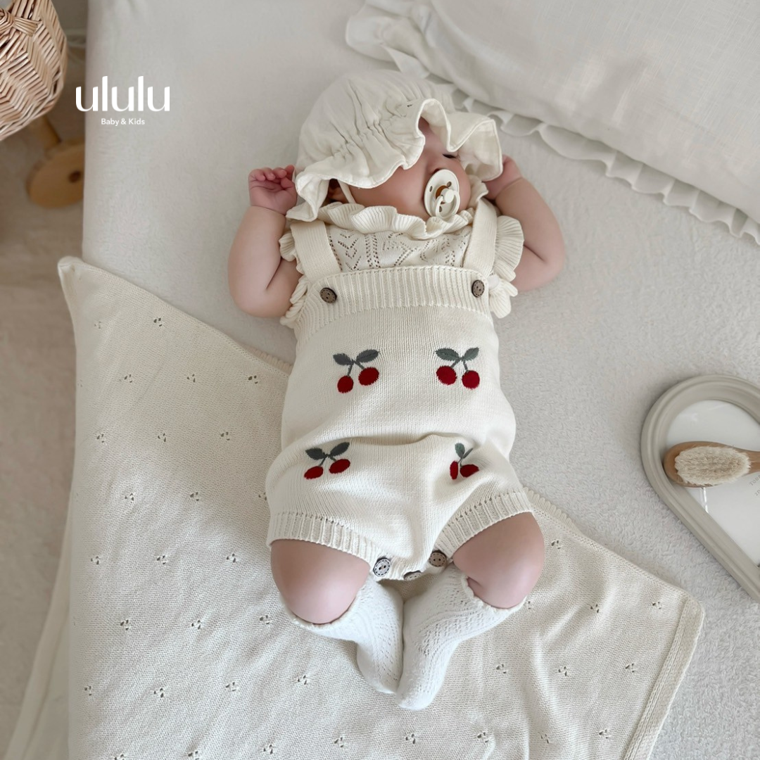 【新作】cherry rompers