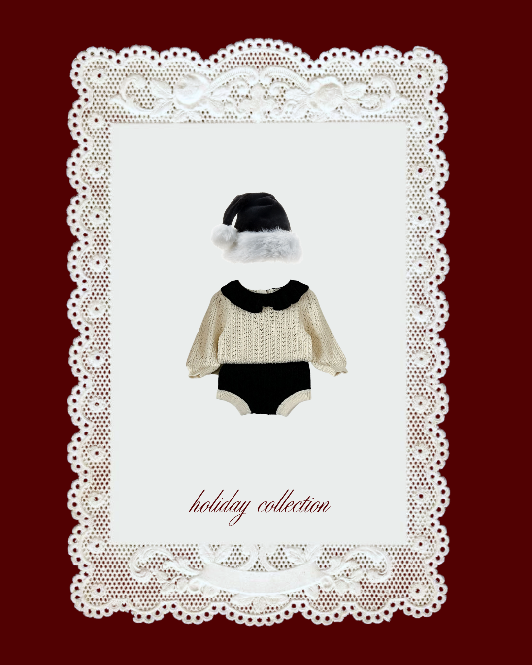 🎄Holiday Set – パフニット & カラーブロッサムセットアップ