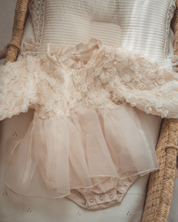 【新作】フローラルレースベビードレス