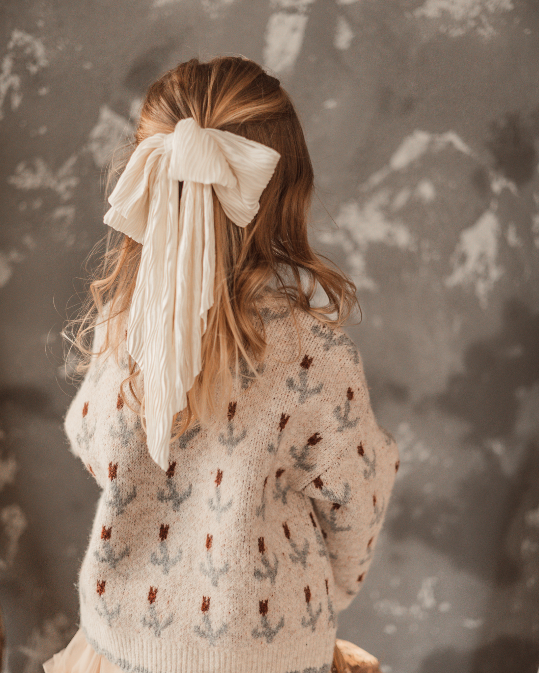 ハートボタンジャカードニットカーディガン