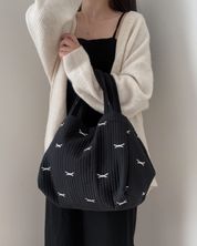 リボンマザーズバッグ