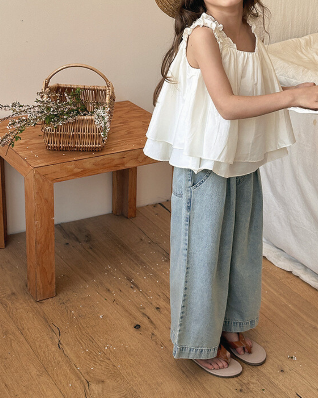 【SALE】ワイドデニムパンツ