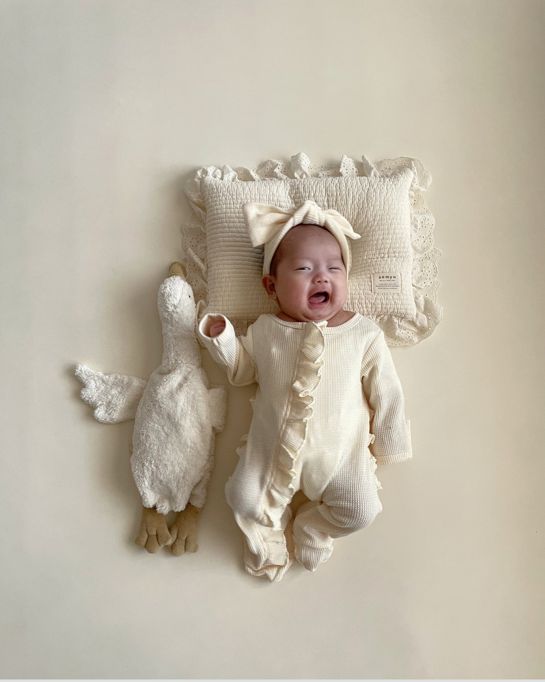 ニューボーンフリルカバーオール