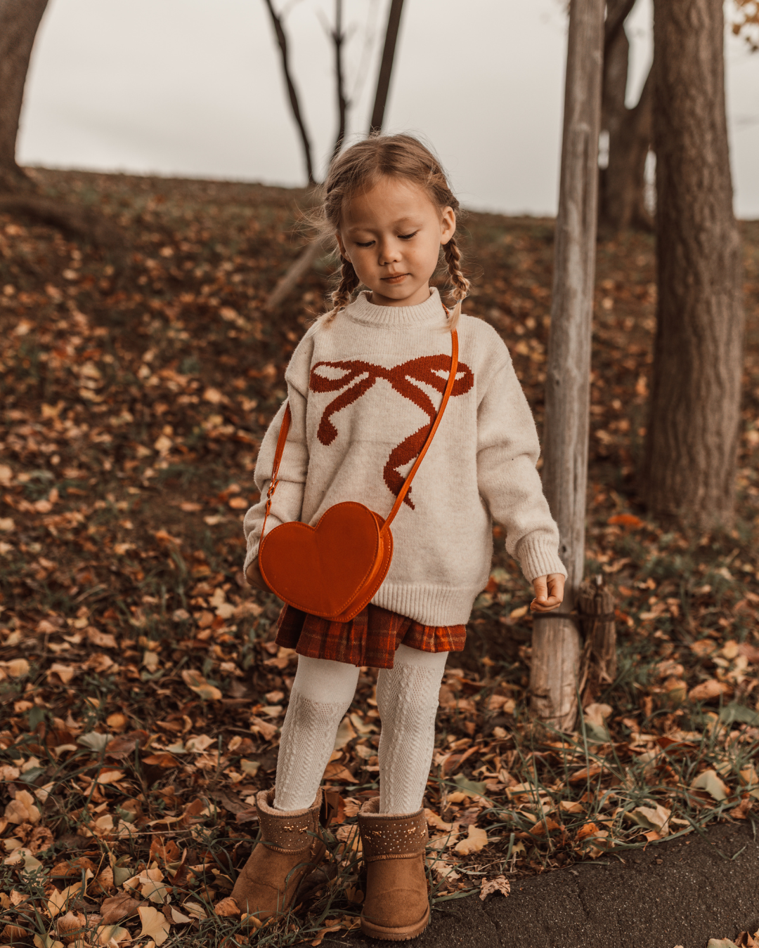 🎄Holiday Set – リボンニット＆チェックミニスカート