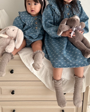 【新作】リボンデニムロンパース / ワンピース