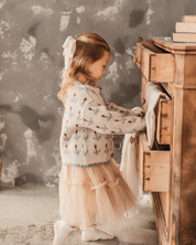 チュールフリルロングスカート