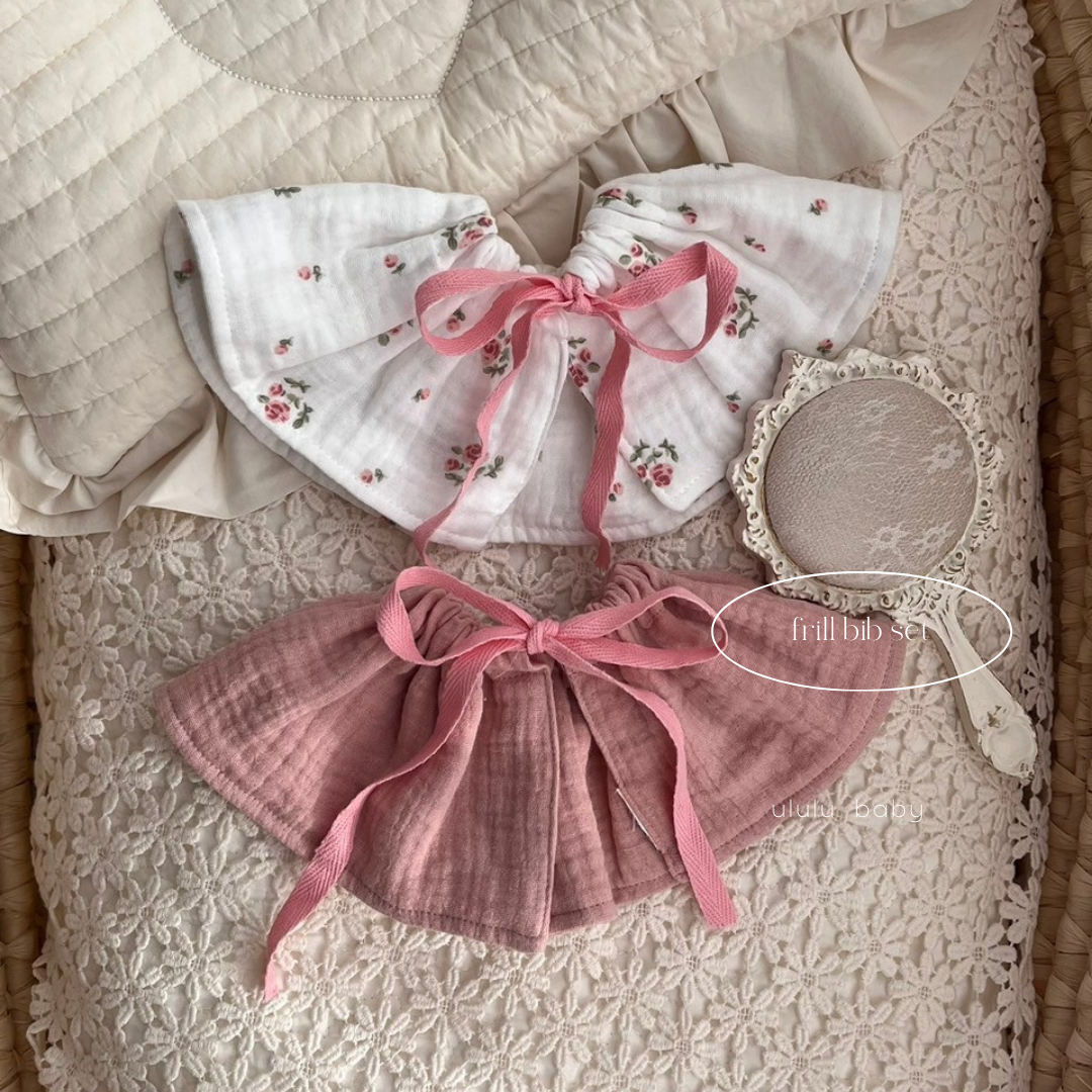 【予約】frill bib set