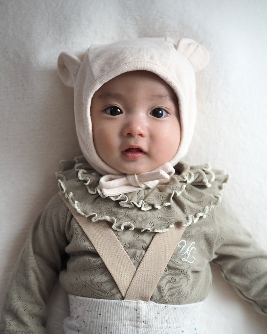 【新作】UL ORIGINAL：襟フリルロンパース